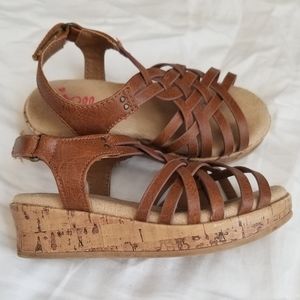 Toddler Girls Brown Wedge Sandal